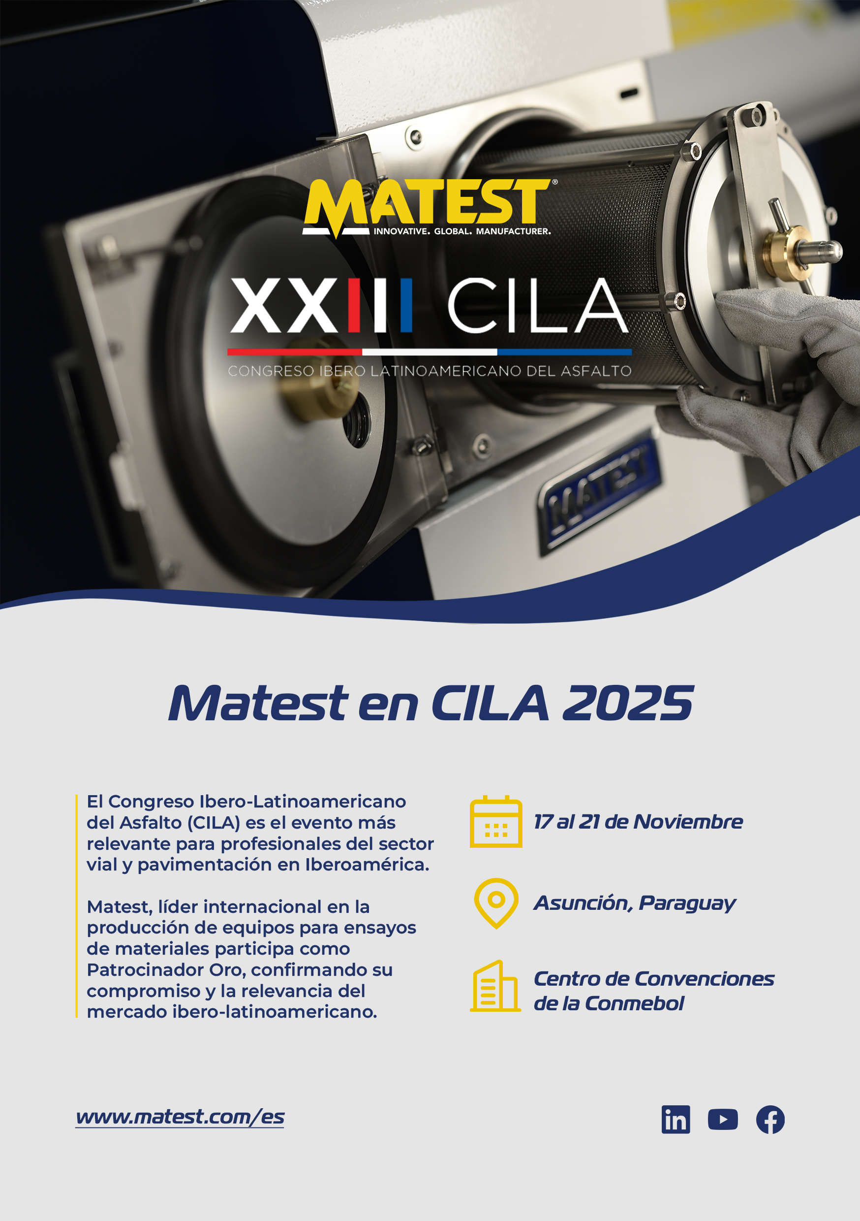 MATEST en el Congreso Ibero Latinoamericano del Asfalto